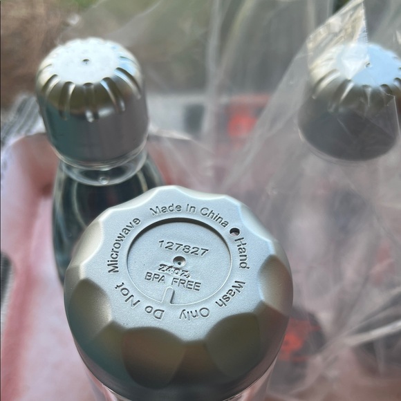 # 0827+ 8 Of Silver and Clear Refilled Water Bottles - Picture 3 of 9